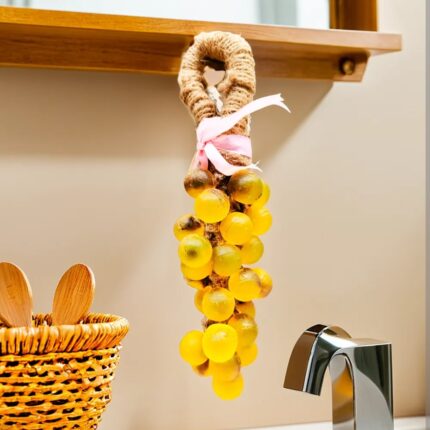 grape bunch hanging decor jute rope