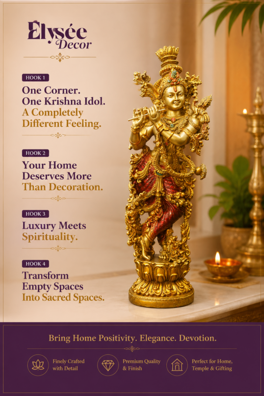 Lord Krishna Statue For Home Decor