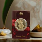 brass radha krishna coin