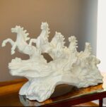 Elysee Decor marble 7 horse showpiece in elegant ivory glossy finish